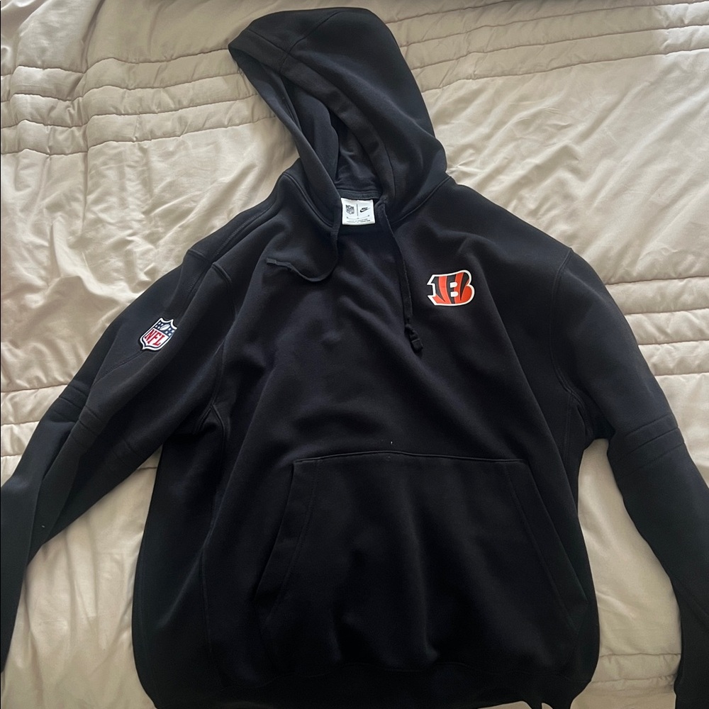 Bengals Sideline Nike Black Sideline Club Fleece Hoodie